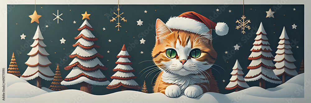 santa claus cat with christmas decorations, merry christmas, merry, merry christmas pattern 2024, merry christmas 2024, merry christmas wallpaper, Cute cat wearing a christmas hat santa claus cat with christmas decorations, merry christmas, merry, merry christmas pattern 2024, merry christmas 2024, merry christmas wallpaper, Cute cat wearing a christmas hat