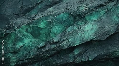 Wallpaper Mural Green emerald grunge background. Abstract stone backdrop. The texture of the stone wall. Grungy green textured banner.
 Torontodigital.ca