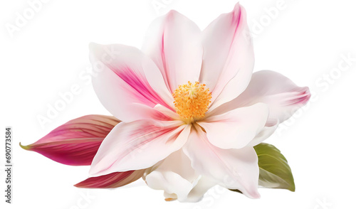 pink lotus isolated on white transparent background PNG , flower  photo