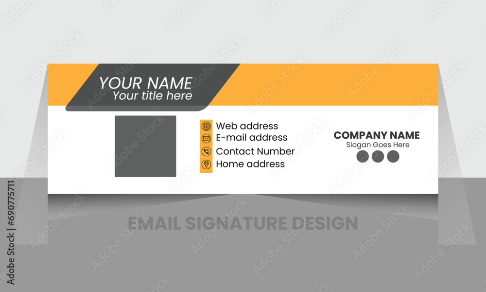 Email signature Design template 
