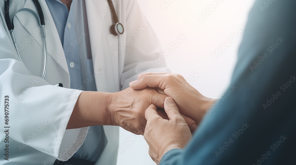 A Professional Doctor Shaking Hands with a Patient A Professional Doctor Shaking Hands with a Patient