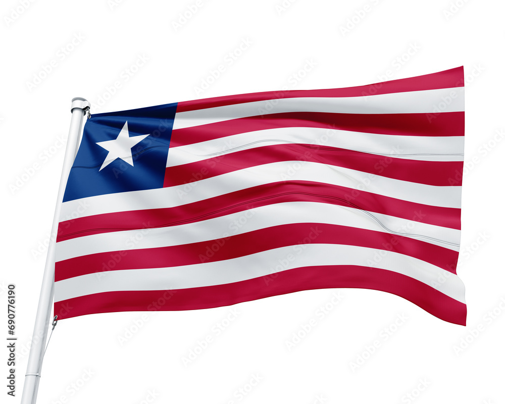 Obraz premium FLAG OF THE COUNTRY LIBERIA