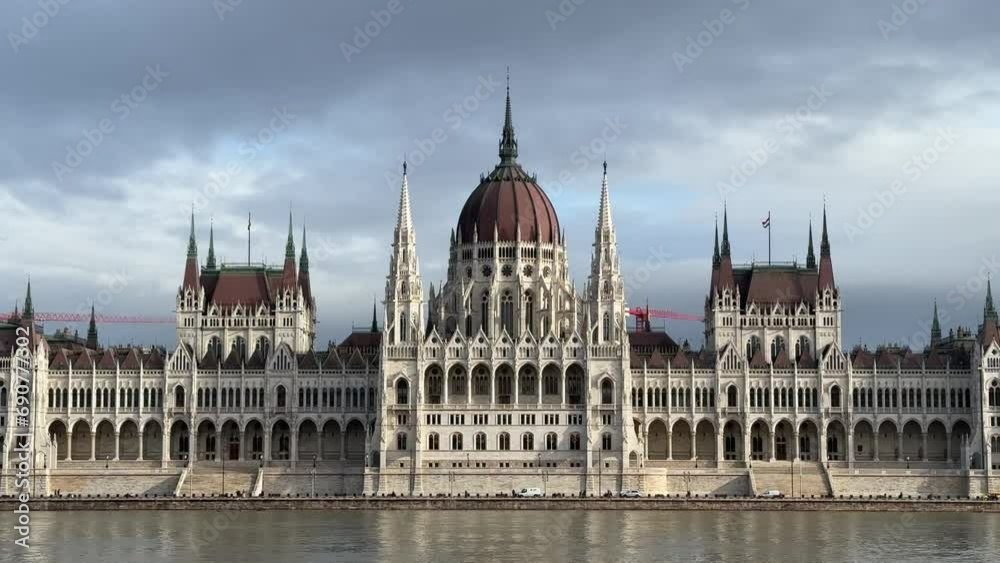 The Hungarian Parliament Building in Budapest, Hungary, on the river Danube The Hungarian Parliament Building in Budapest, Hungary, on the river Danube