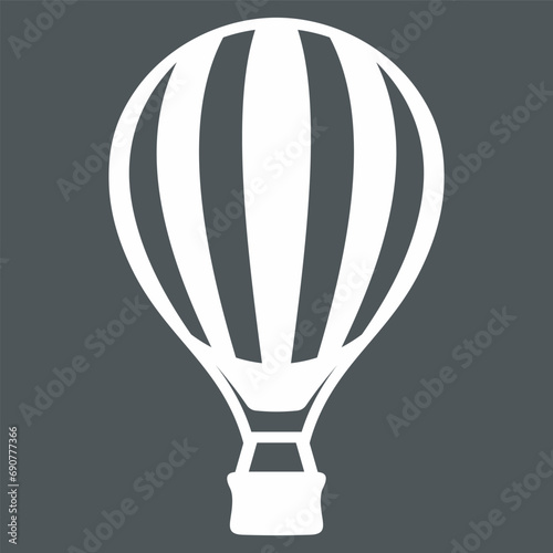 Hot Air balloon quality vector illustration cut