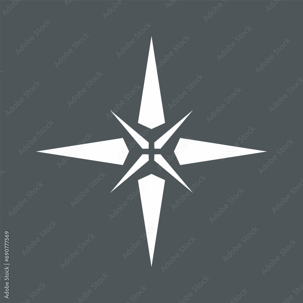 Star north quality vector illustration cut Star north quality vector illustration cut