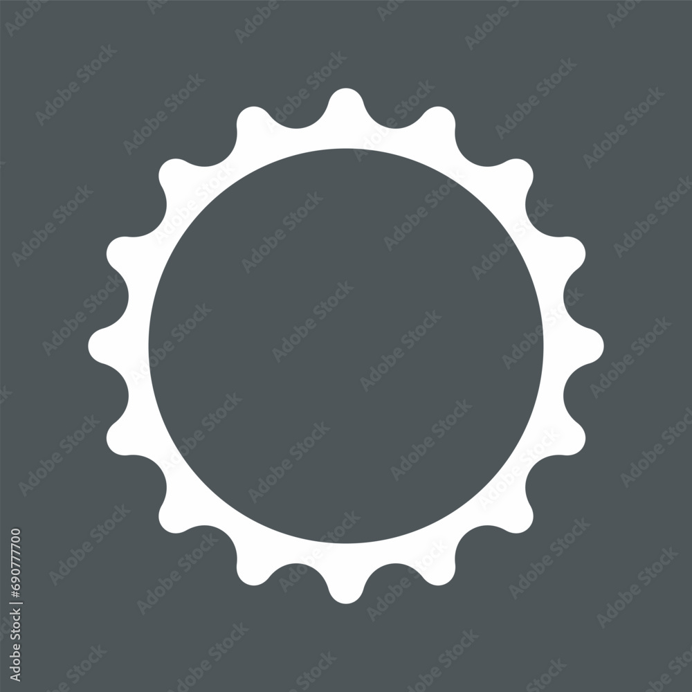 Gear cog mechanism icon quality vector illustration cut Gear cog mechanism icon quality vector illustration cut