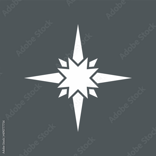 Star north quality vector illustration cut