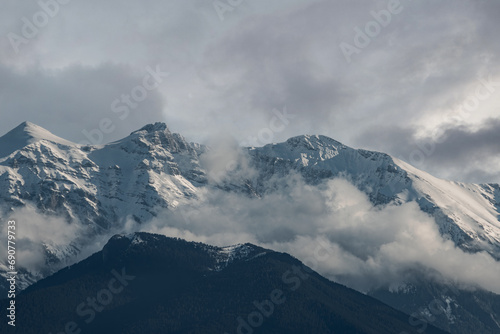 snow covered mountain Olympus in Greece © George Christoulas