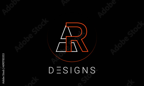 Letter AR Logo, AR logo, Alphabet AR logo