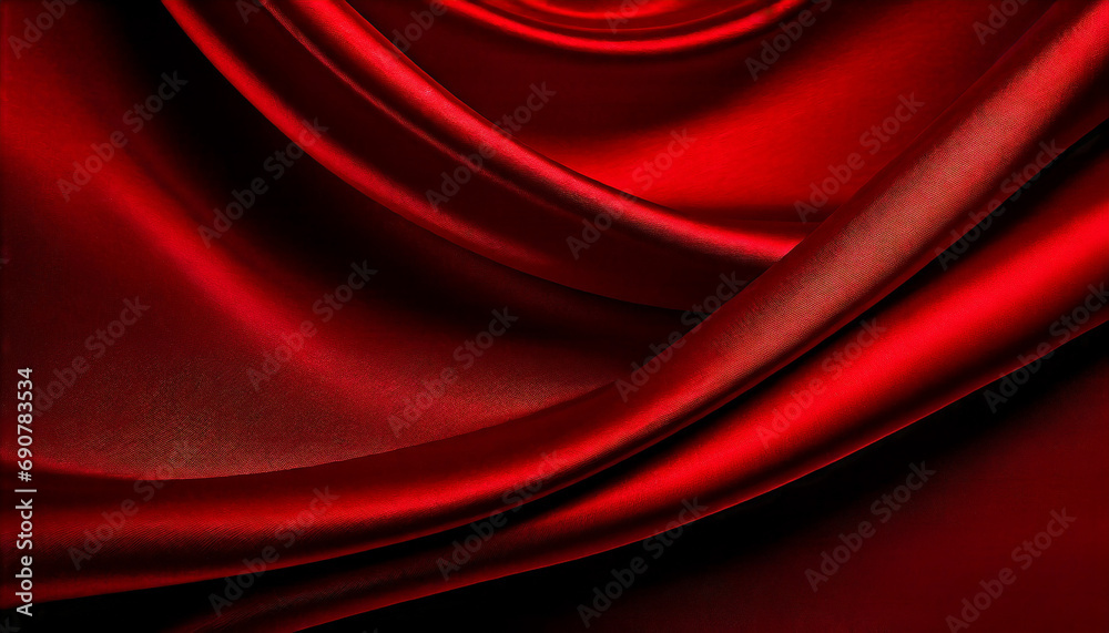 Deep silk satin. Shiny fabric. Soft wavy folds smooth. Elegant background with space Deep silk satin. Shiny fabric. Soft wavy folds smooth. Elegant background with space