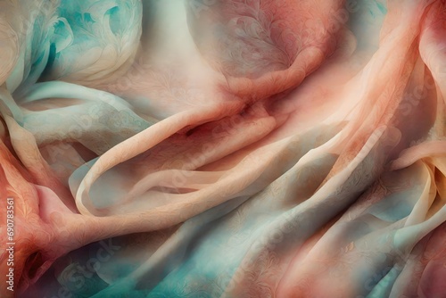 Close-up of liquid ambers and topaz swirling in a mesmerizing whirlpool.