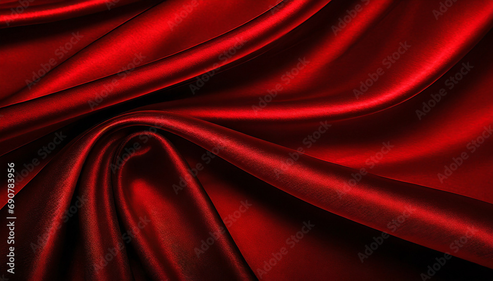 Deep silk satin. Shiny fabric. Soft wavy folds smooth. Elegant background with space Deep silk satin. Shiny fabric. Soft wavy folds smooth. Elegant background with space