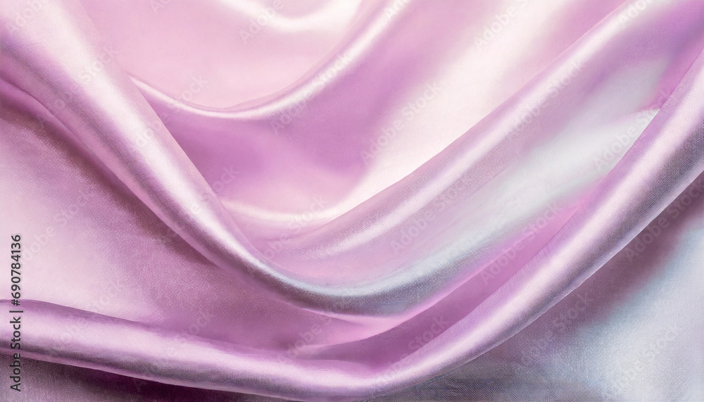 Obraz premium Deep silk satin. Shiny fabric. Soft wavy folds smooth. Elegant background with space