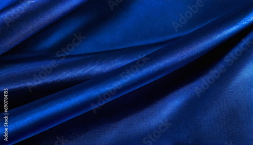 Deep silk satin. Shiny fabric. Soft wavy folds smooth. Elegant background with space