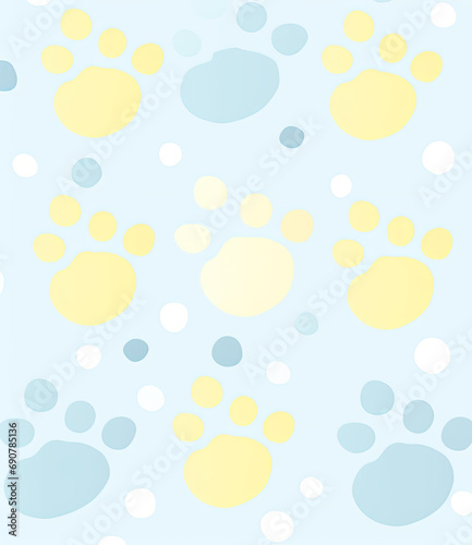 Bright Blue Circle on Aqua Background with Geometric Shape Pattern