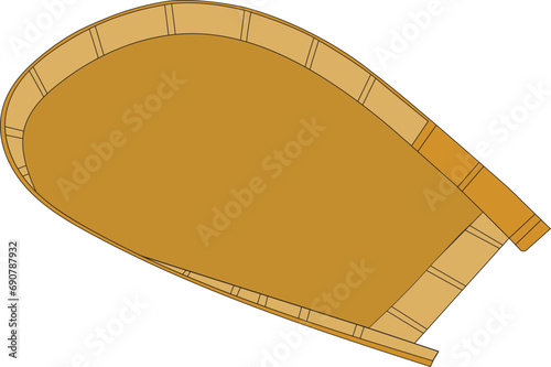 Winnowing isolated on white background realistic vector illustration