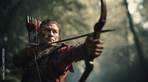 archer with bow and arrow © Torrendo
