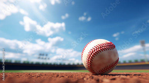 baseball in the field