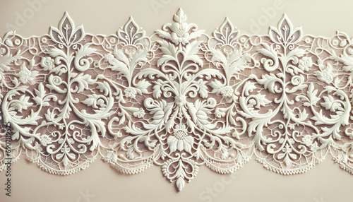 A traditional Victorian lace pattern photo