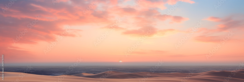 Sunset over the dunes. Dunes background. Dunes wallpaper