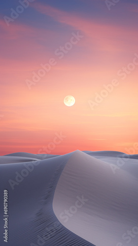 Sunset over the dunes. Dunes background. Dunes wallpaper