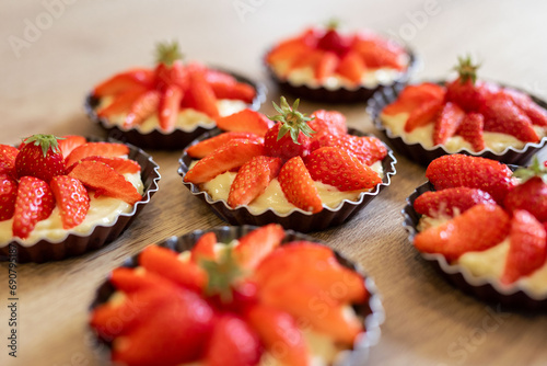 tartelette avec des fraises photo