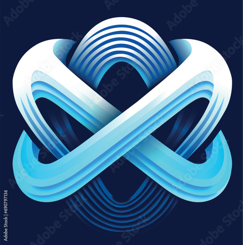 Octa Logo , binance illustration, Blue trading Logo trading symbol, O symbol, 3d Look, wallapaper photo