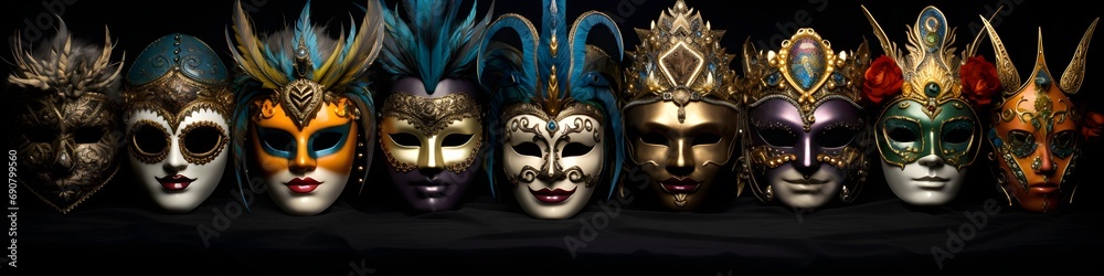 Mystique Unveiled A Captivating Visual Journey into Carnival's Masked Splendor on February 9th