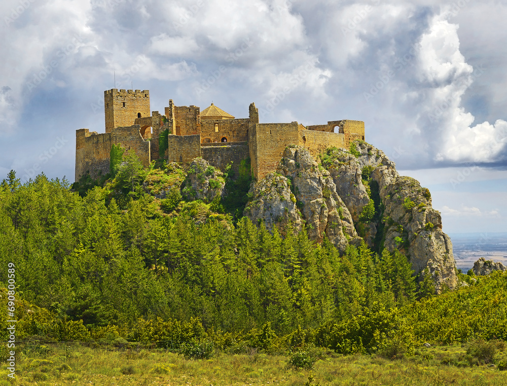 The castle Castillo de Loarre, Huesca Province, Aragon, Spain The castle Castillo de Loarre, Huesca Province, Aragon, Spain