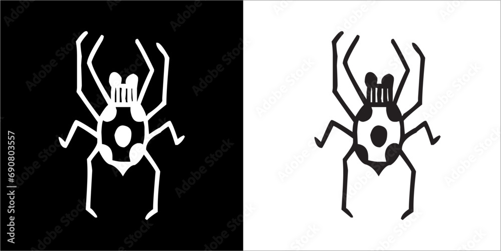 Illustration vector graphics of insect icon Illustration vector graphics of insect icon