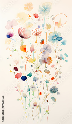 watercolor painting of flowers