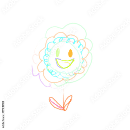 Wallpaper Mural かわいいお花のイラスト Torontodigital.ca