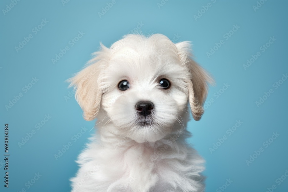 Funny puppy with selective focus and copy space Funny puppy with selective focus and copy space