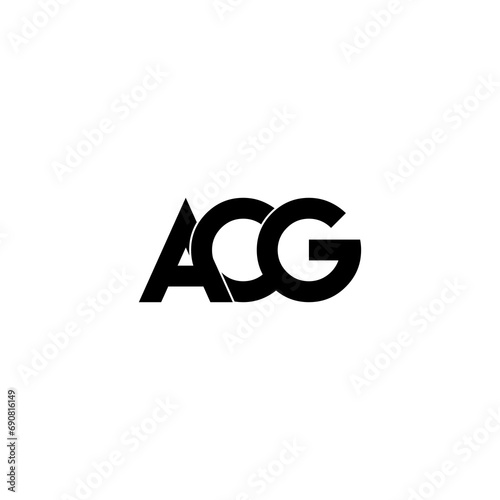 acg lettering initial monogram logo design photo
