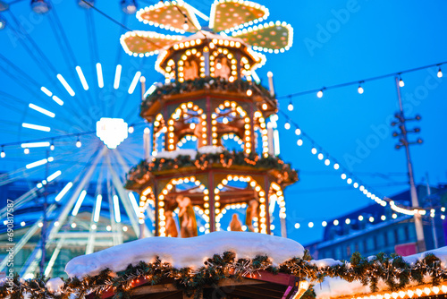 Christmas fair in Europe, Poland, Katowice