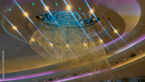 Crystal Chandelier light flares