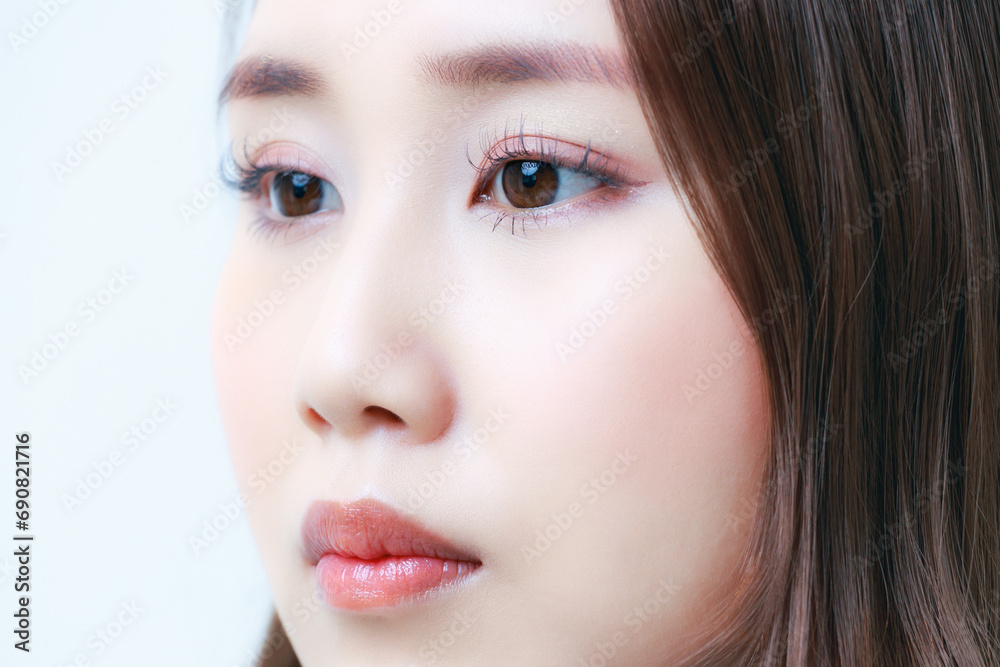 女性の顔のクローズアップ 女性の顔のクローズアップ