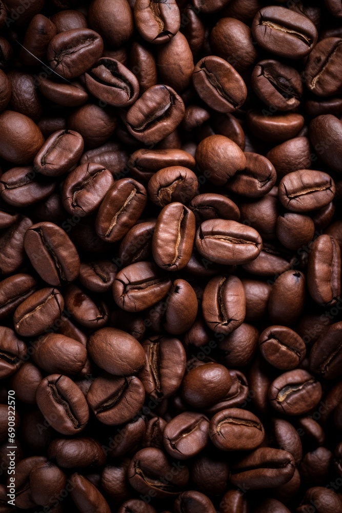 Fototapeta premium Rich aroma and warmth emanate from coffee beans, Generative AI