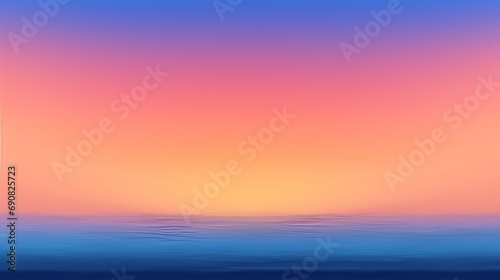Clean gradient background, combination of sea blue, light ocean, pink peach color with linear gradient background on horizontal frame.