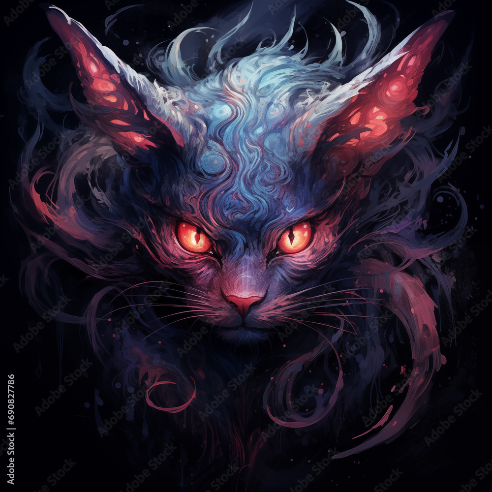 Close-up portrait of a cat