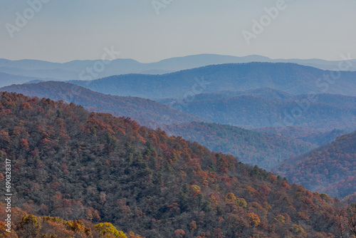 Views from the Blue Ridge Parkway near Asheville, NC