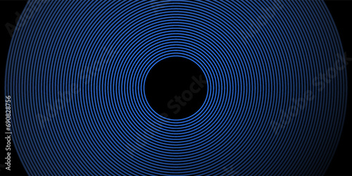 Bright blue dynamic abstract vector background with diagonal lines. 3d cover of business presentation banner for sale event night party. Fast moving soft circle wave line 