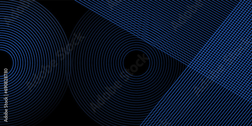 Bright blue dynamic abstract vector background with diagonal lines. 3d cover of business presentation banner for sale event night party. Fast moving 