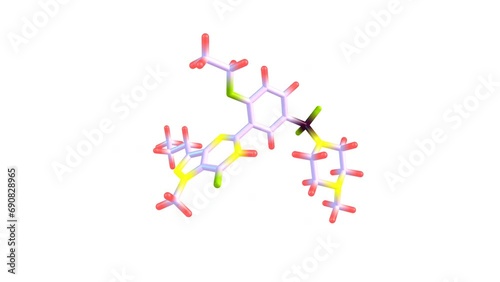 Sildenafil molecule rotating video Full HD