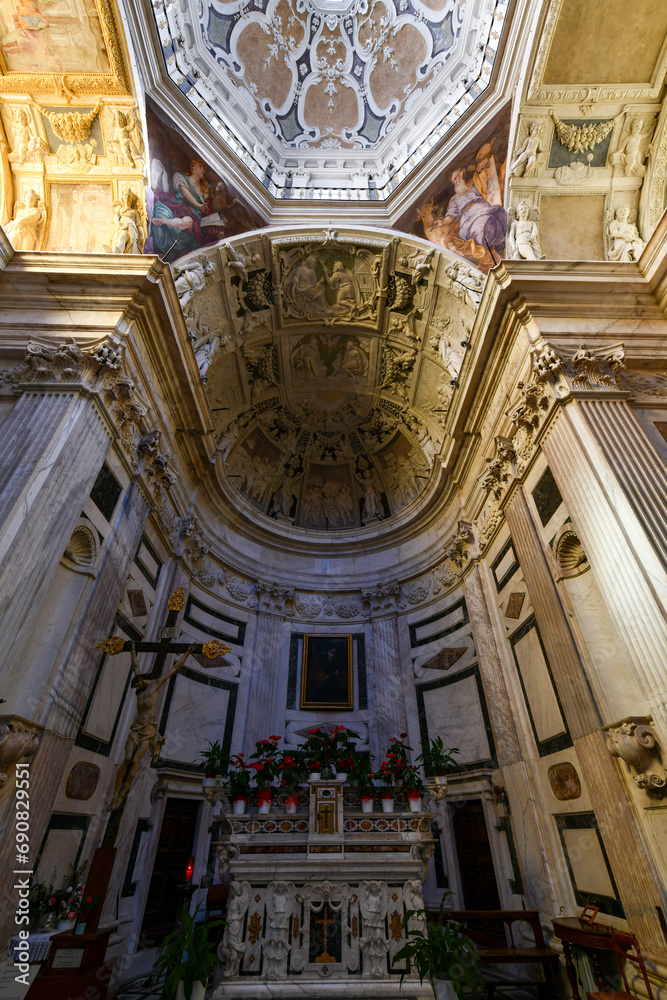Fototapeta premium St. Peter in Banchi Square - Genoa, Italy