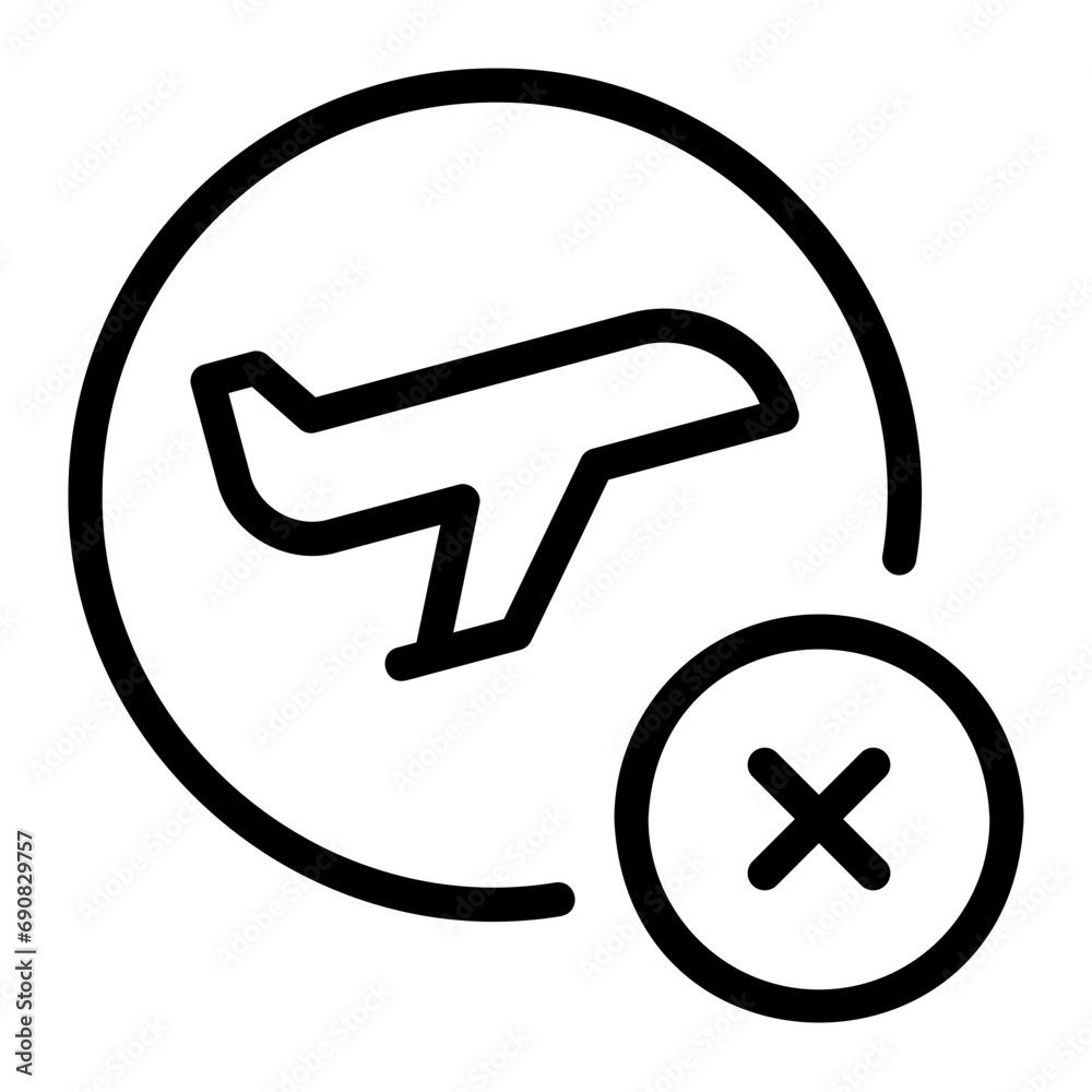 cancelled line icon cancelled line icon