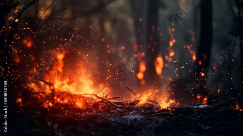 火災で焼けてしまった森