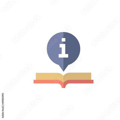 illustration icon set for books and literacy