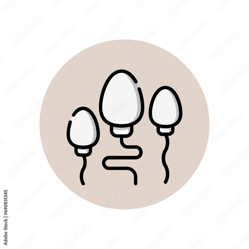 Fototapeta premium illustration of medical set icons such as body anatomy