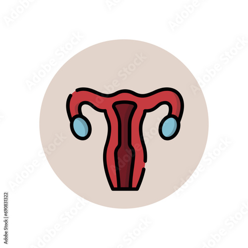 illustration of medical set icons such as body anatomy
